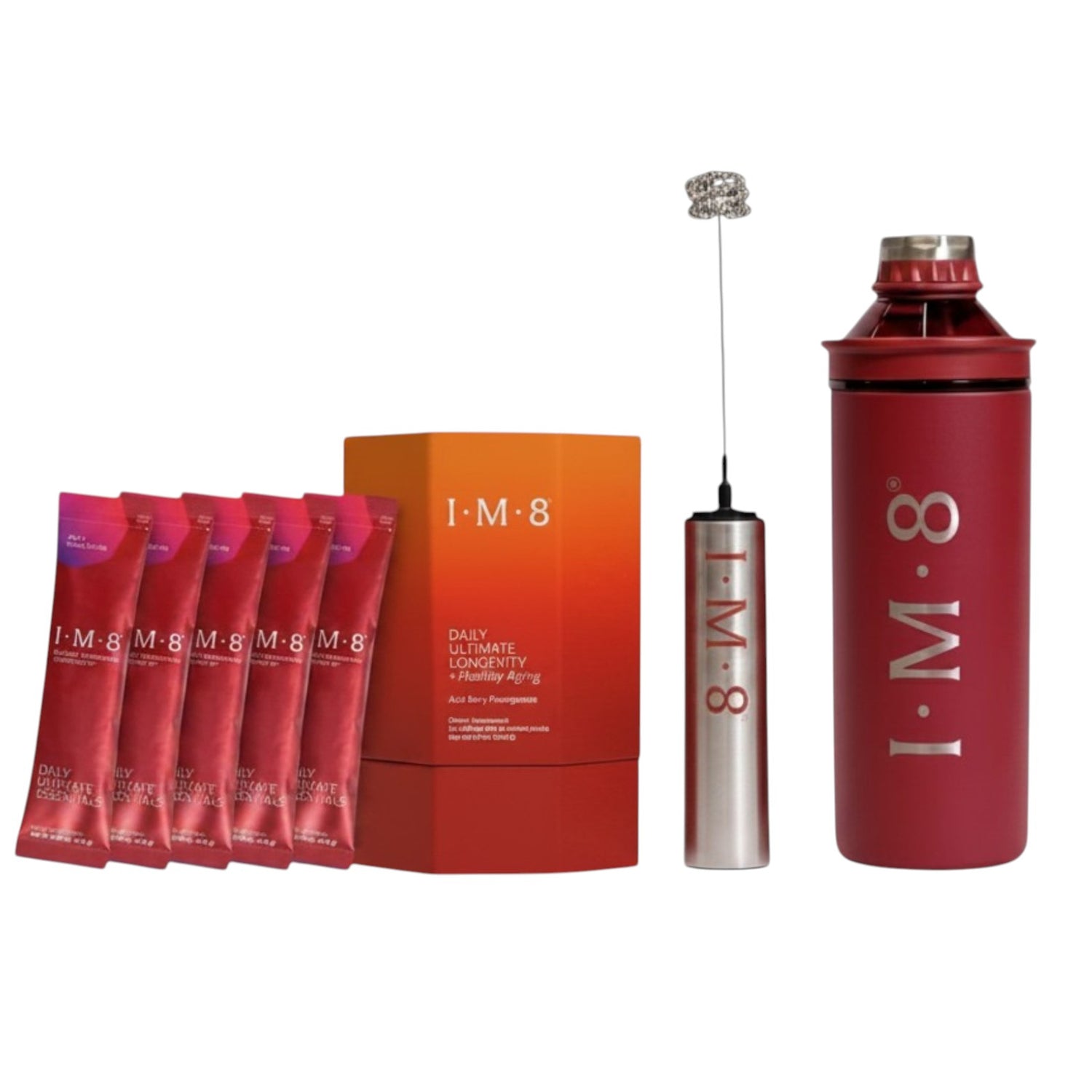 IM8 Daily Ultimate Longevity Combo 30 Sachets + Shaker + Mixer + 5 Bonus Sachets