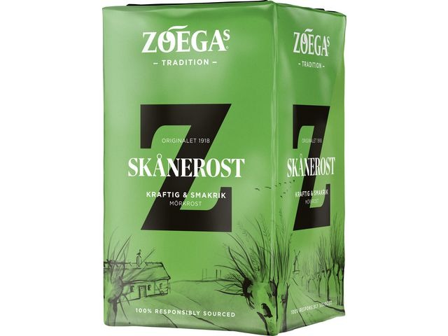 Zoégas Skånerost dark roast ground filter coffee 450g package front