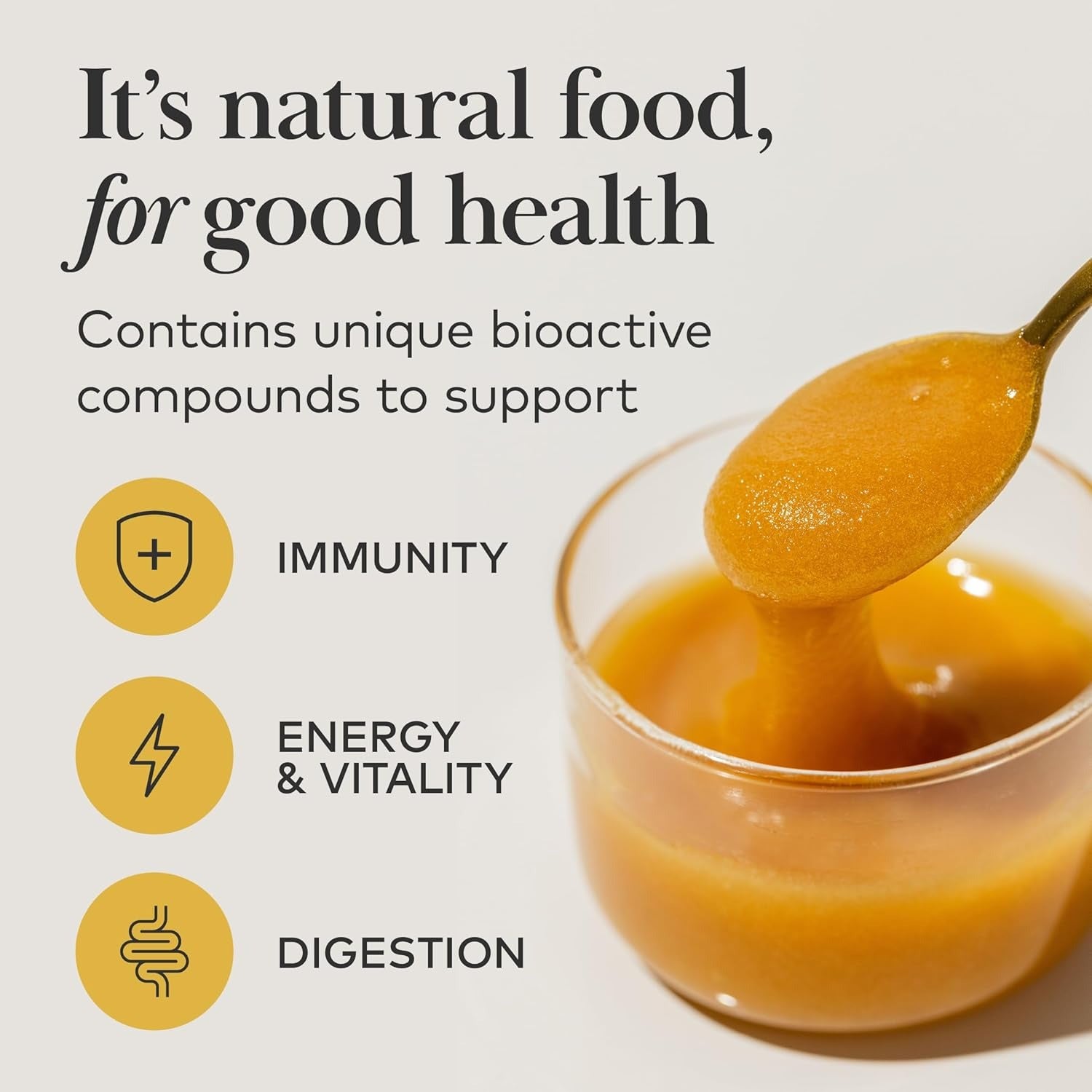 Comvita Manuka Honey MGO 83+ UMF 5+ nutrition and ingredients label glass jar 250g