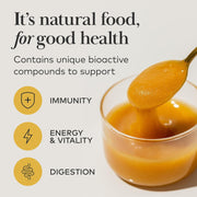 Comvita Manuka Honey MGO 83+ UMF 5+ nutrition and ingredients label glass jar 250g