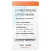 Doctor's Best Double-Strength SAM-e, bottle packaging, no flavour, 400mg, 60 enteric-coated tablets, supplement facts and ingredients