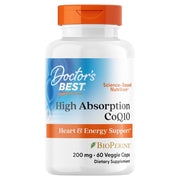Doctor's Best High Absorption CoQ10 200mg BioPerine Veggie Capsules
