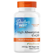 Doctor's Best High Absorption CoQ10 200mg BioPerine Veggie Capsules