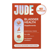 Jude Bladder Health Supplement, cardboard box and capsule packaging, no flavour, 60 capsules
