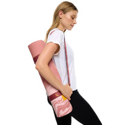Lolë Yoga Mat with 2-in-1 Strap, Ash Rose Marble - 6mm Thick TPE