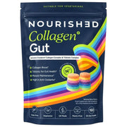 Nourished Collagen+ Gut Summer Berry flavoured gummy pouch 330g 60 gummy stacks