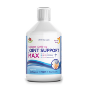 Front image: Swedish Nutra Collagen Joint Support MAX liquid blueberry flavour 500ml bottle