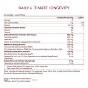 IM8 Daily Ultimate Longevity supplement facts and ingredients label 30 sachets