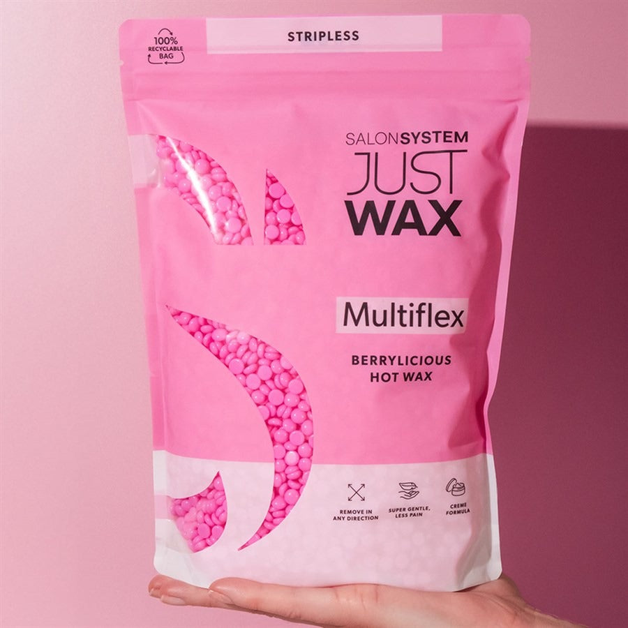 Salon System Just Wax Multiflex Berrylicious Hot Wax Beads 700g for face and body waxing