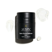 Lumin Hydrating Eye Balm cream for Men, 20mL bottle, on white background.