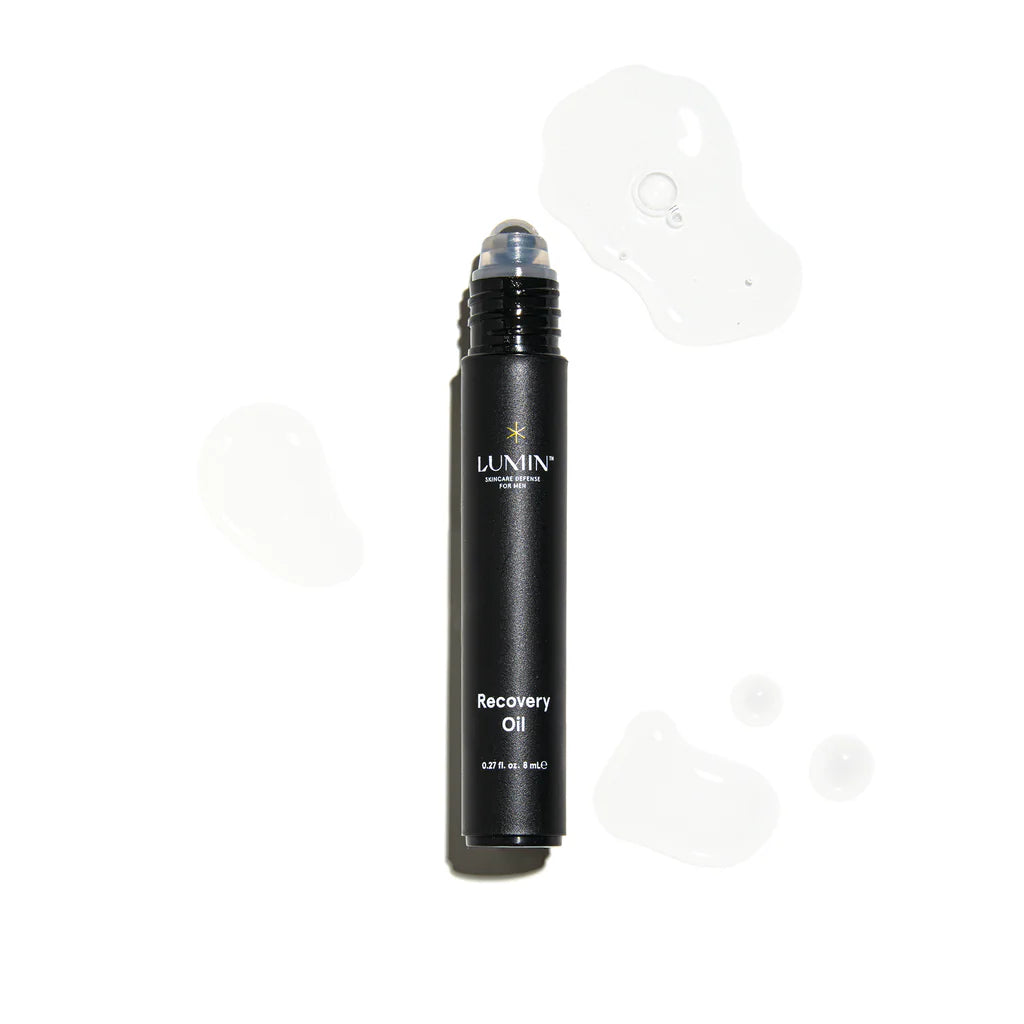 Lumin Recovery Oil Hydration Stick, 8mL, on white background.