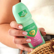 Mitchum Women Powder Fresh Antiperspirant Roll On, roll-on bottle packaging, Powder Fresh fragrance, 100ml, daily underarm care