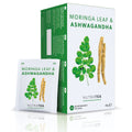 Nutra Tea Moringa-Blatt & Ashwagandha Kräutertee | 20 biologisch abbaubare Beutel | 40g
