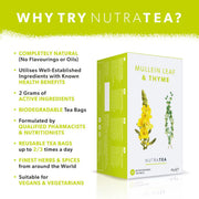 Nutra Tea: Mullein Leaf & Thyme Respiratory & Immunity