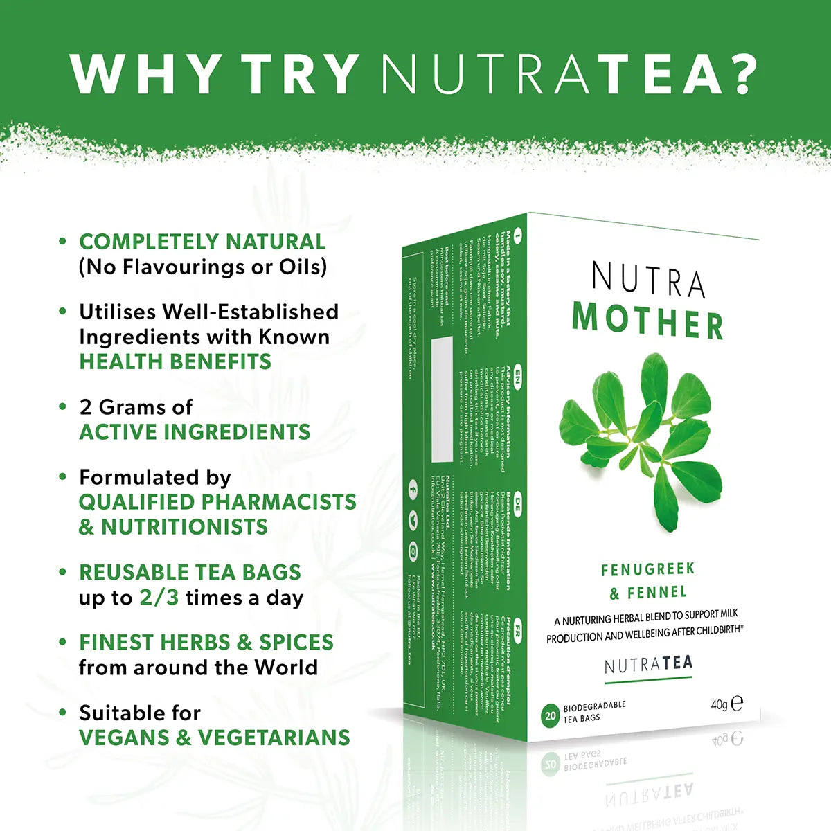 Nutra Mother - Breastfeeding Tea for Lactation