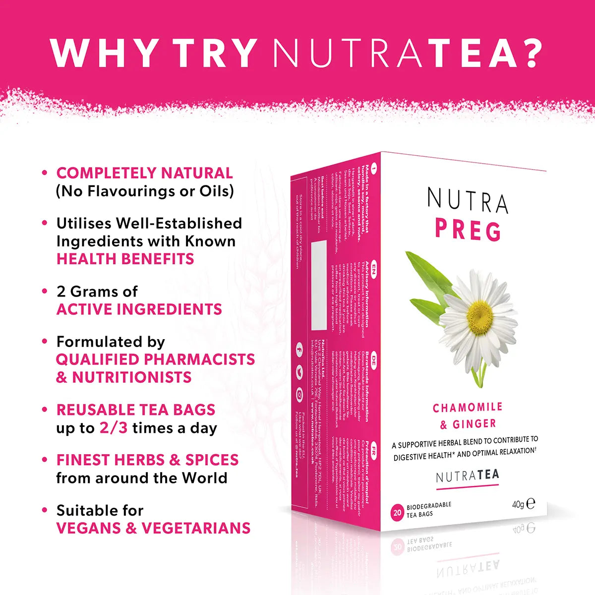 Nutra Preg - Pregnancy Tea for Nausea & Morning Sickness