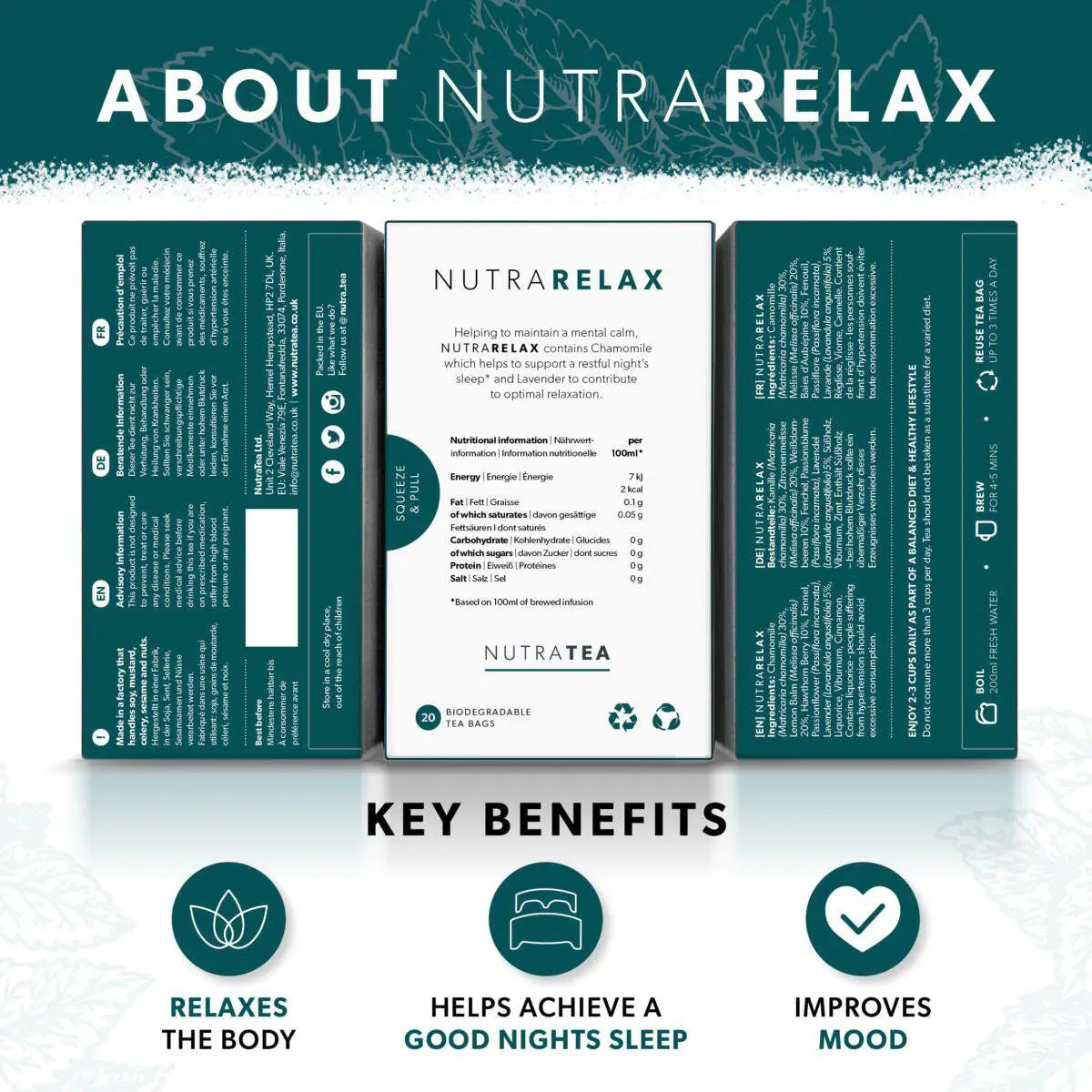 Nutra Relax - Calming Tea for Anxiety & Sleep
