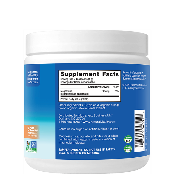 MAGNESIUM POWDER, ORANGE FLAVOUR