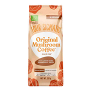Four Sigmatic Original Mushroom Half Caf Ground Coffee 283g front packaging on white background