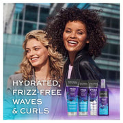 John Frieda Frizz Ease Dream Curls curl-defining conditioner rosehip oil 75ml tube lifestyle use image