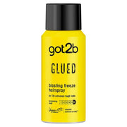 got2b Glued Blasting Freeze Hairspray, aerosol can packaging, citrus fragrance, 100ml