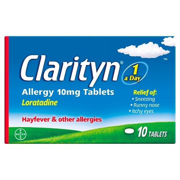 Clarityn Allergy Loratadine 10mg Tablets 10 tablet pack