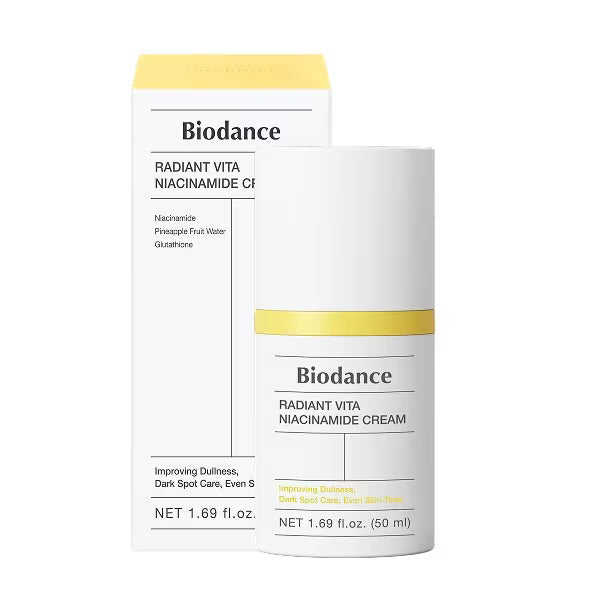 Biodance Radiant Vita Niacinamide Face Cream 50ml moisturising face cream jar & box