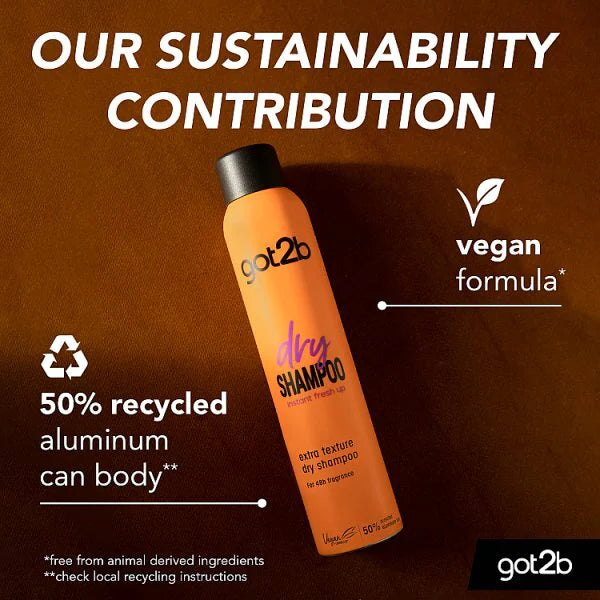 got2b Dry Shampoo Extra Texture aerosol spray can 200ml ingredients and product information