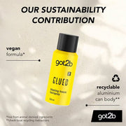 got2b Glued Blasting Freeze Hairspray, aerosol can packaging, citrus fragrance, 100ml, ingredients information