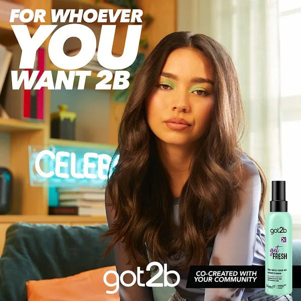 got2b Get Fresh Dry Shampoo Mist spray bottle bergamot and freesia fragrance 150ml hair refreshing and everyday care use