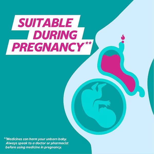 Gaviscon Double Action Mint Oral Suspension 300ml suitable during pregnancy
