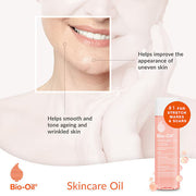 Bio-Oil Skincare Oil, plastic bottle packaging, fragranced formula, 125ml, face and body skincare use