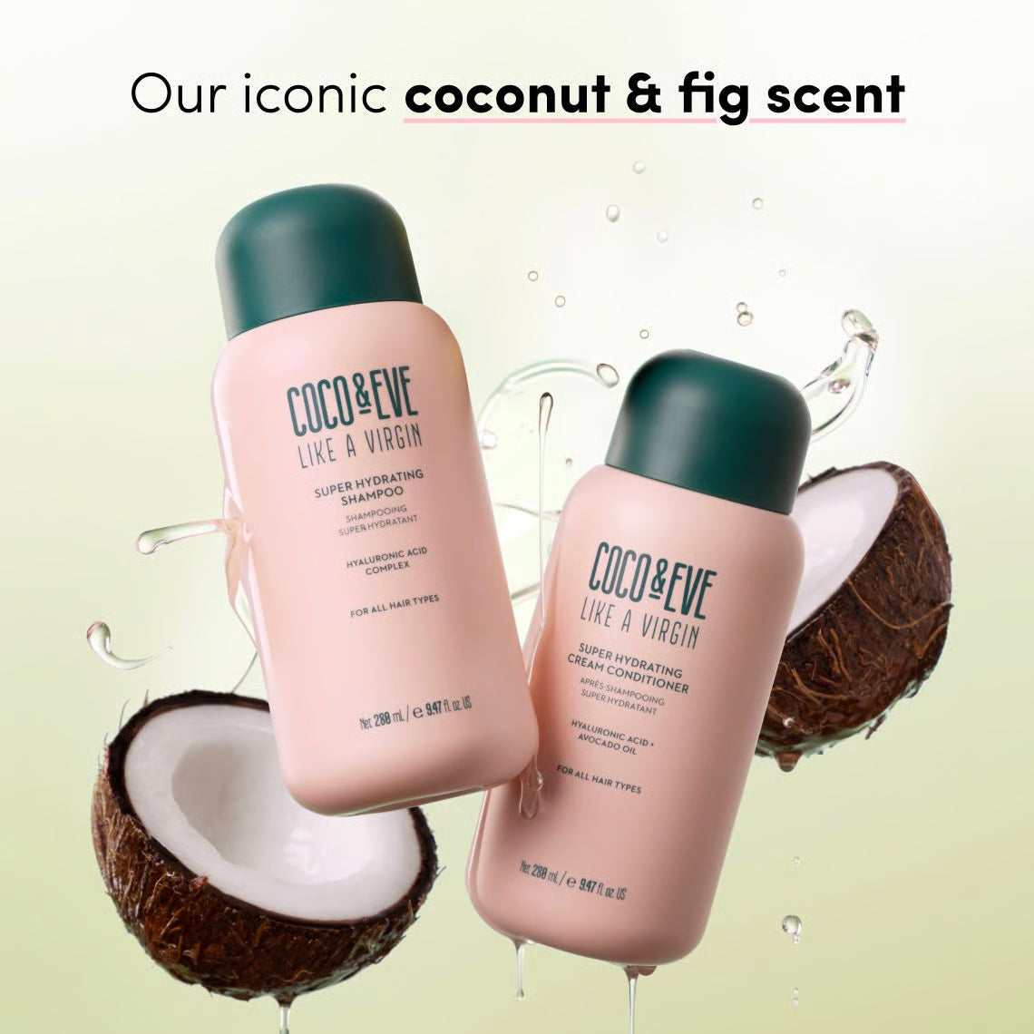Coco & Eve Super Hydrating Shampoo with Hyaluronic Acid Complex- 280ml