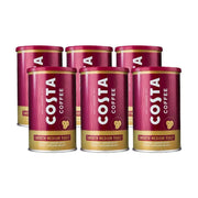 Costa Coffee Smooth Medium Roast instant coffee jars 6 x 100g packaging front