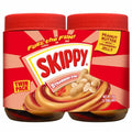 Skippy Confezione Doppia Burro di Arachidi e Marmellata Fragola Stripe 2 x 500g