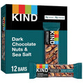 Barre snack Kind chocolat noir, noix et sel de mer 12 x 40g
