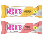 Nick's Peanut Butter & Caramel Chocolate Protein Bar Variety Pack 12x50g