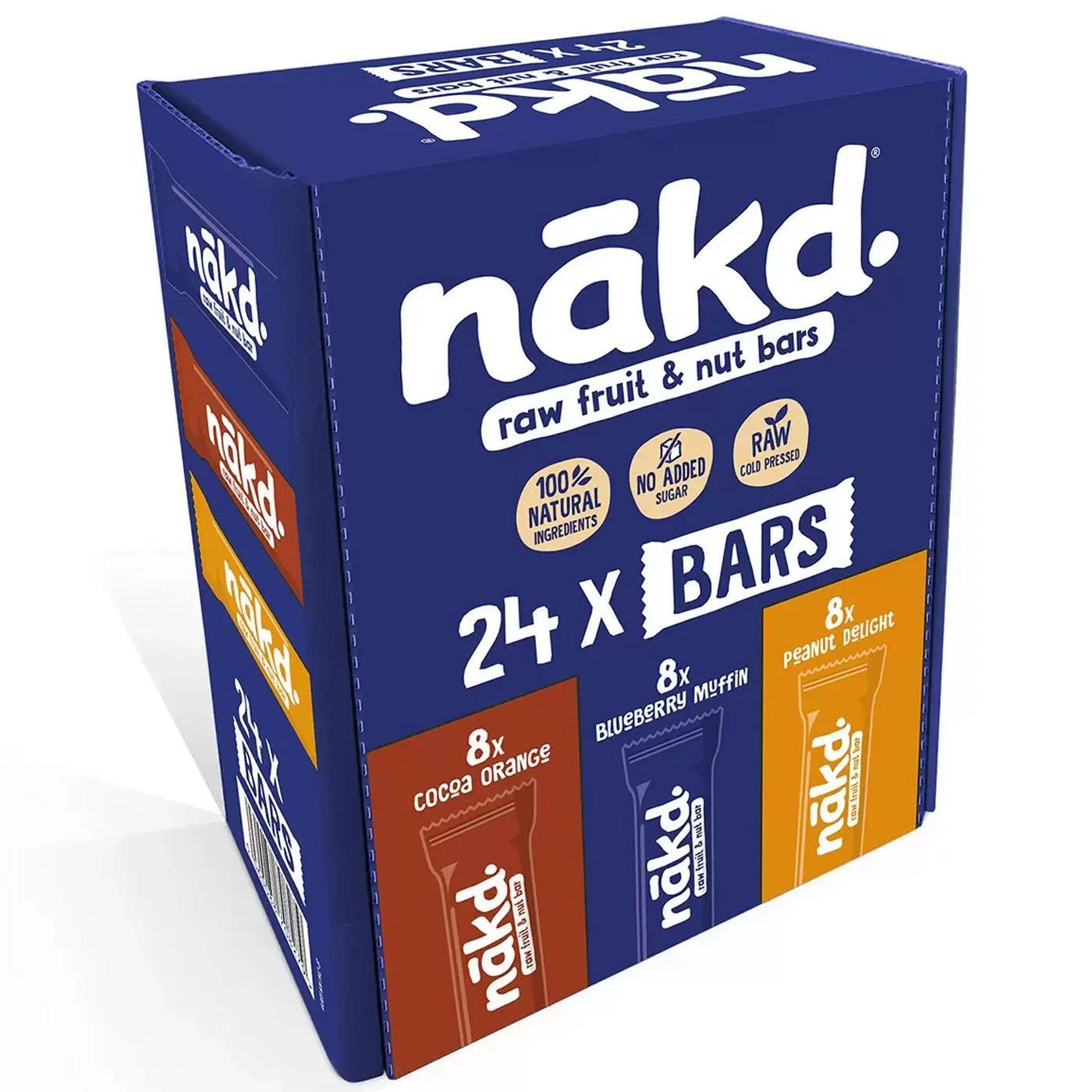 Nakd Raw Fruit and Nut Bars Variety Pack box 24x35g with assorted flavours