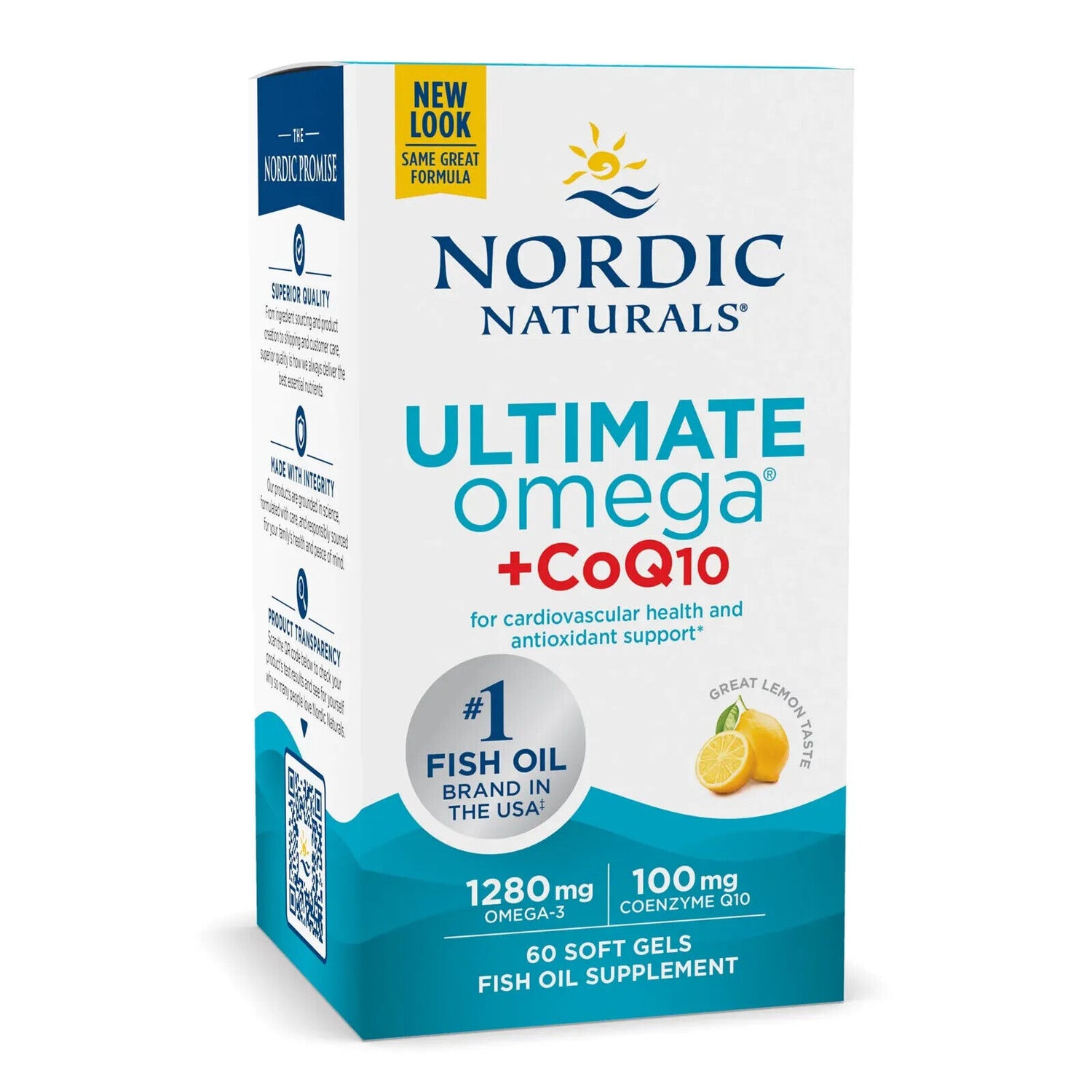 Nordic Naturals Ultimate Omega 1280mg + CoQ10 - 60 Softgels