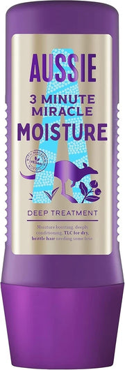 Aussie 3 Minute Miracle Moist Deep Treatment hair conditioner bottle 225ml