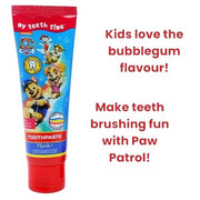 Nickelodeon Paw Patrol Kids Fluoride Toothpaste Bubblegum - 75ml