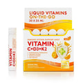 Shots de vitamina C D3 K2 zinc y probióticos Swedish Nutra sabor naranja 30 x 25ml