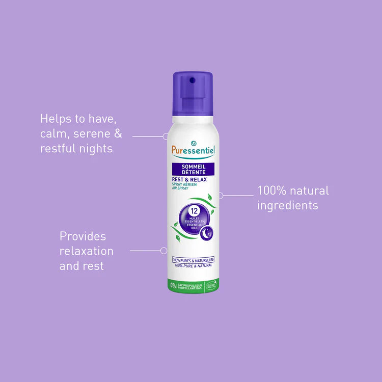 Puressentiel Rest & Relax Air Spray with 12 Essential Oils - 75ml
