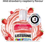 Listerine Smart Rinse Kids Mild Berry Mouthwash alcohol-free oral rinse bottle 500ml