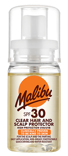 Malibu SPF30 Clear Hair & Scalp Protector – 50ml Lightweight, Non-Greasy Sun Protection for Hair & Scalp