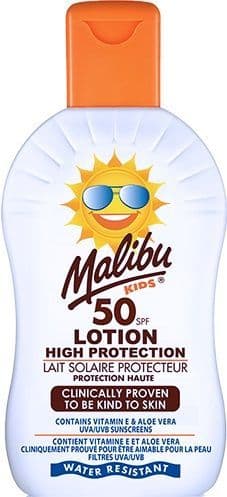 Malibu SPF50 Kids Lotion Protection – 200ml | Gentle, High-Protection Sun Care for Delicate Skin
