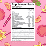 MaryRuth’s Women’s Liposomal Multivitamin supplement facts liquid vanilla peach flavour 450ml